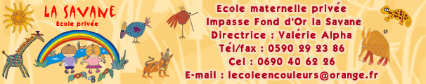 Ecole Maternelle la savane � Saint Martin - sxm