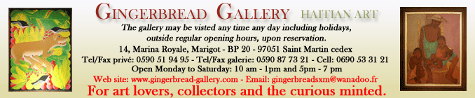 gingerbread art gallery, saint Martin