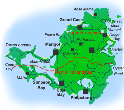 carte de saint martin