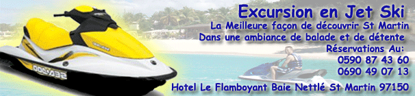 location de jetskis � St Martin - Baie Nettl�